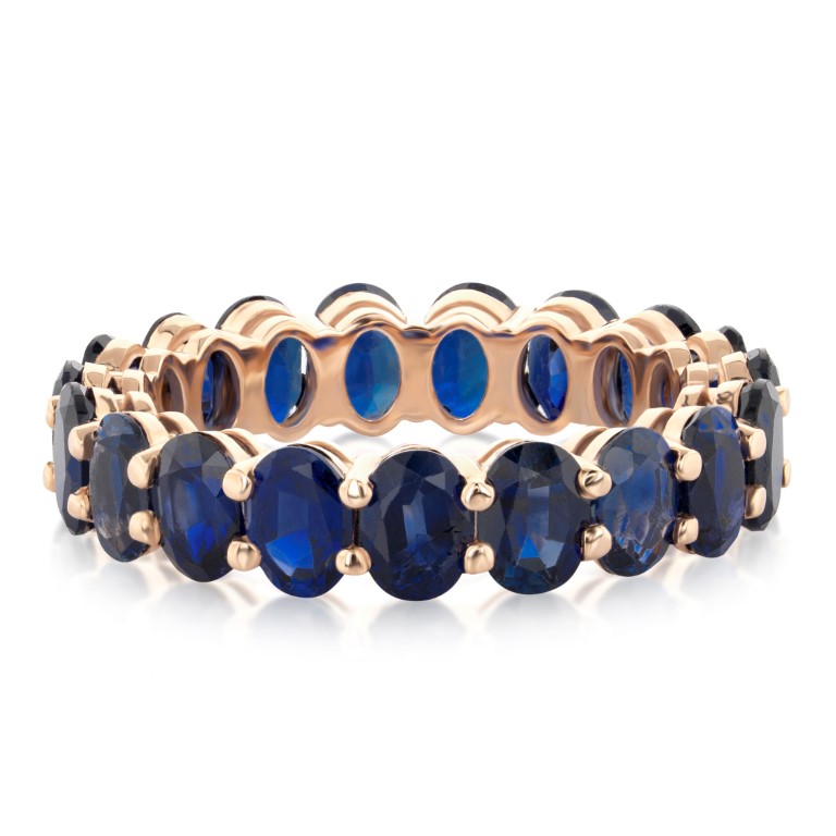 Sapphire Oval Eternity Ring