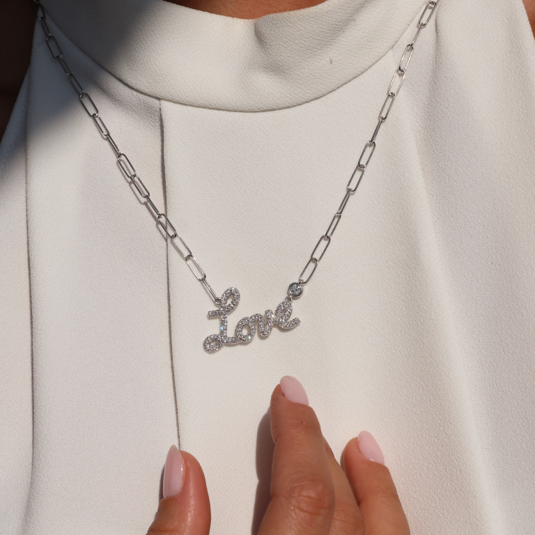 'LOVE' Link Chain Necklace